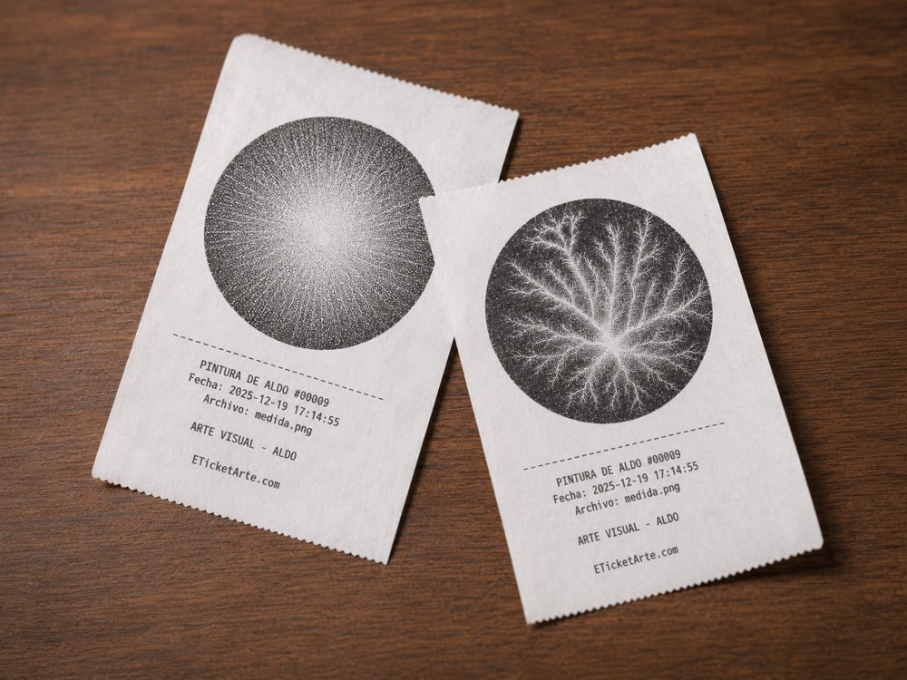Two tickets with circular generative structures